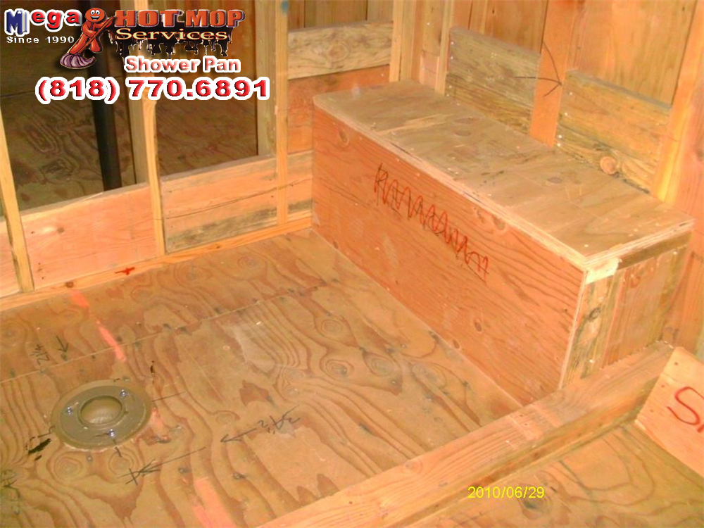 LA Best Hot Mop Shower Pan, Hot Mop Residential & Comercial, Hot Mop